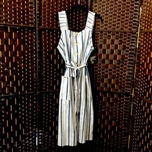 Woman Strip Sun Dress